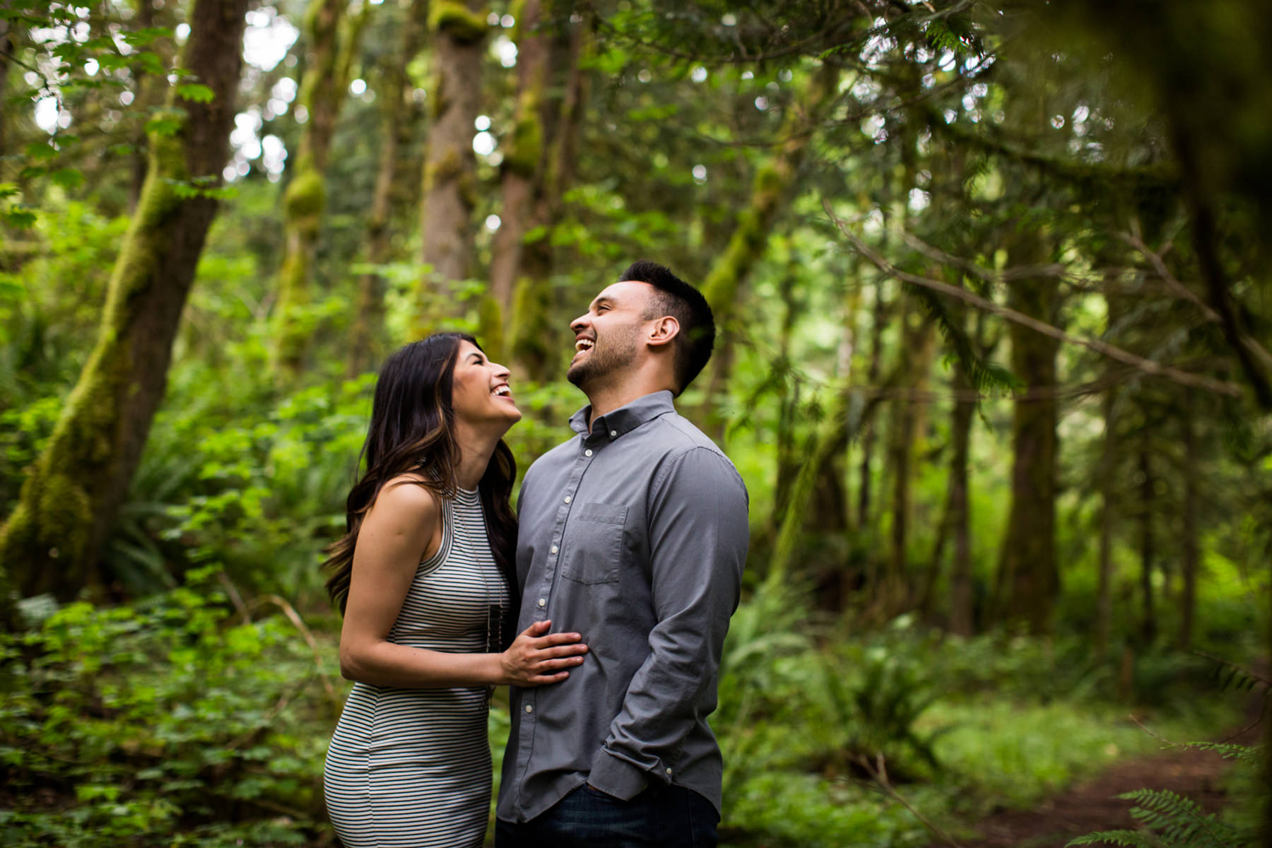 Snoqualmie Falls Engagement Photos